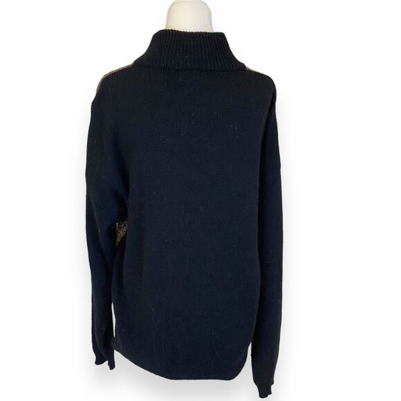 Vintage Santoria Silk Angora Rabbit Hair Blend Sweater Floral Paisley Stripe - Picture 4 of 7